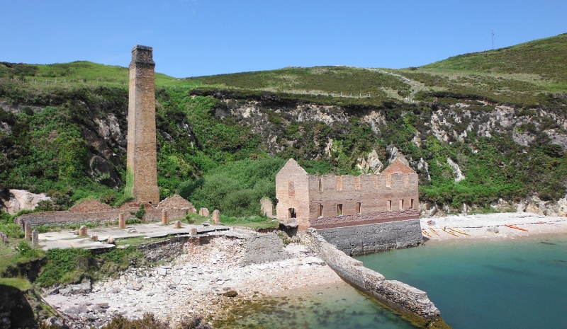  an elevated view of the brickworks 