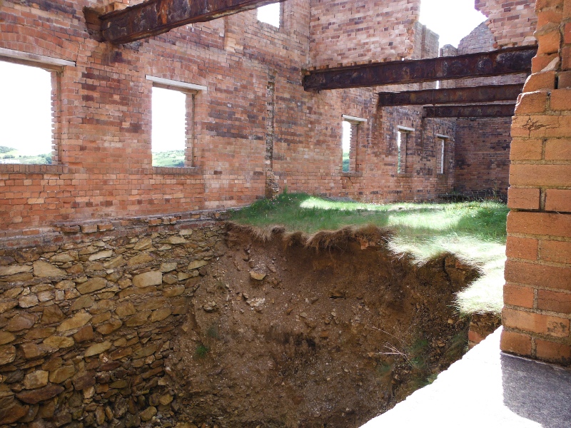  inside the big brick building 