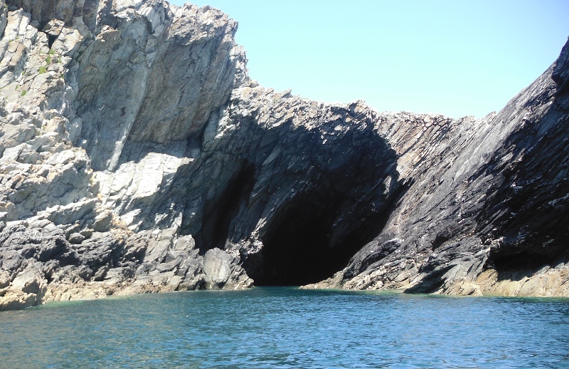  the outside of the cave 