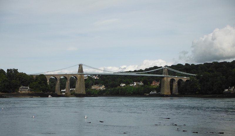  looking back to the Menai Bridge 