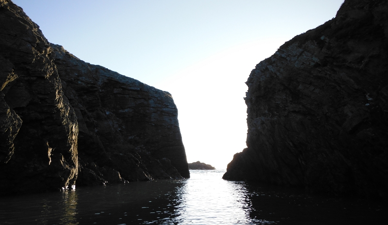  heading back out of the hidden cove 