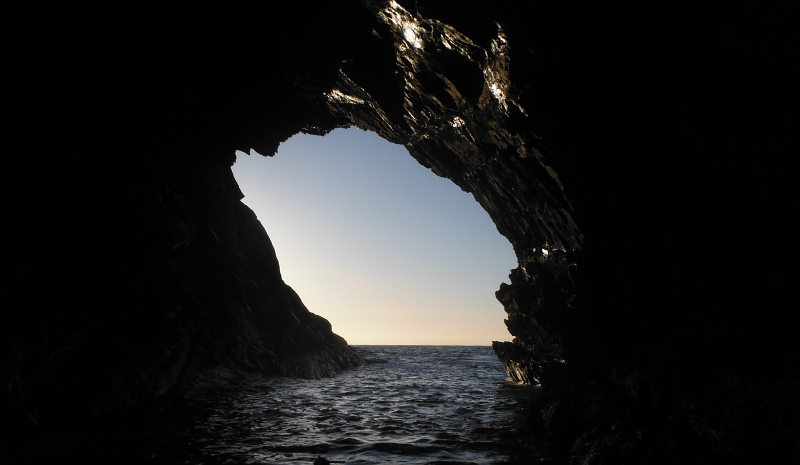  inside the cave 