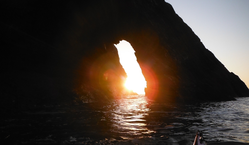  the sun through the arch 