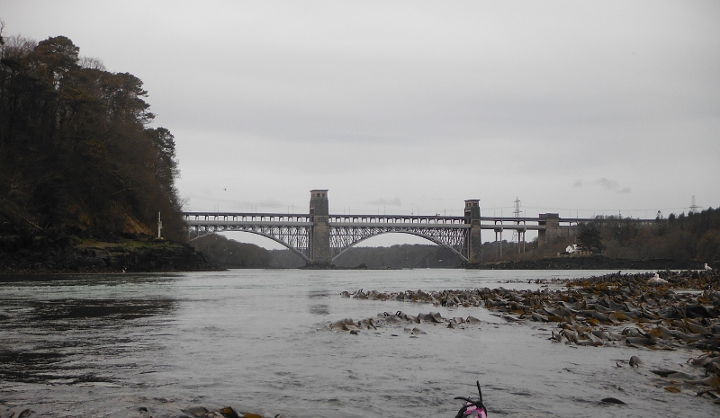  looking up to the Britannia Bridge 