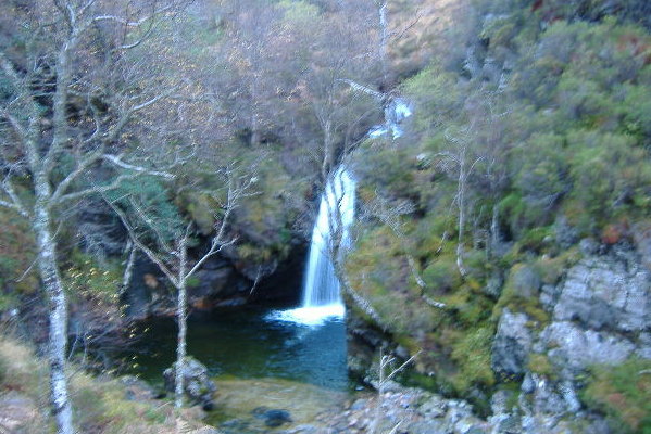 photograph of first freefall waterfall