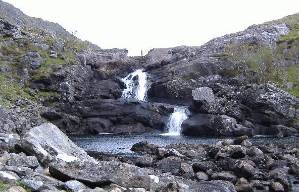 photograph of waterfall