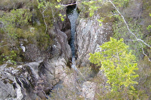 photograph down river into the slot