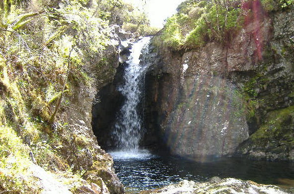 photograph looking up river