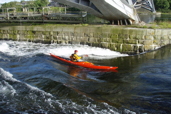 photograph of Myles on the main wave in Aquanaut LV RM 