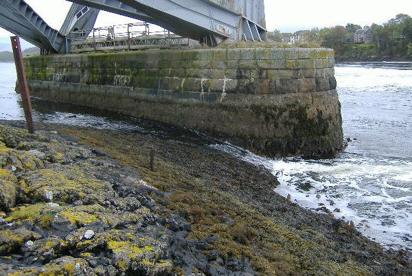 photograph of drop beside the north pier