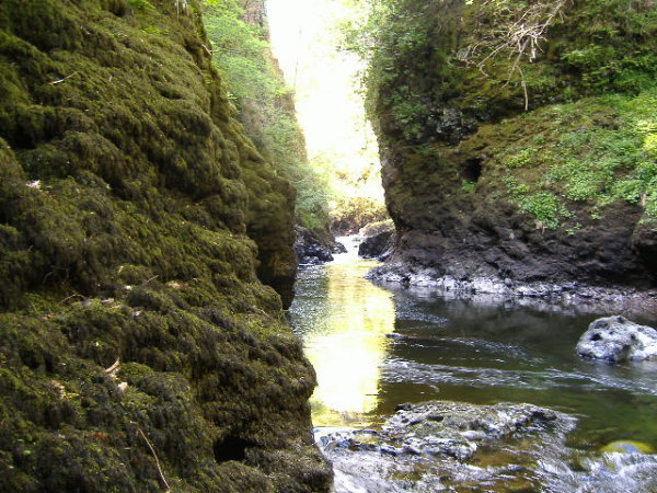 photograph of river ericht in gorge