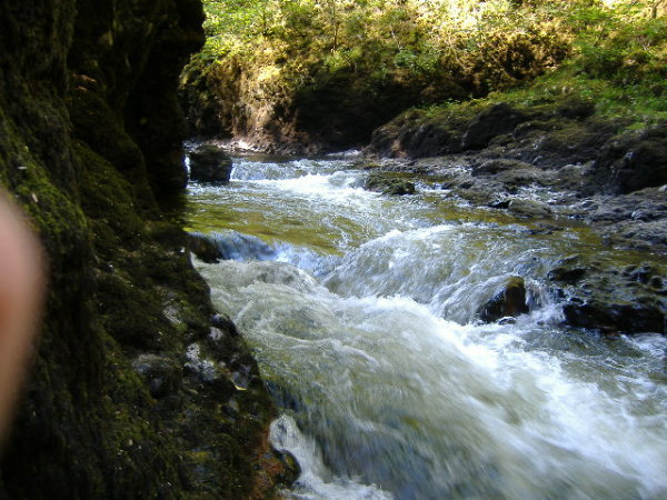 photograph of river ericht in gorge