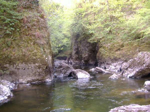 photograph of the end of the gorge