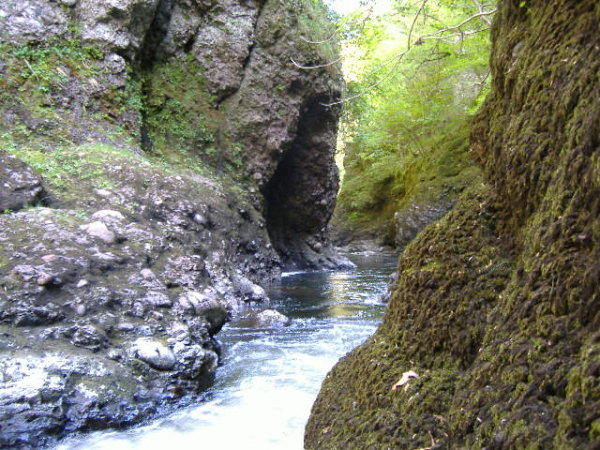 photograph of river ericht in gorge