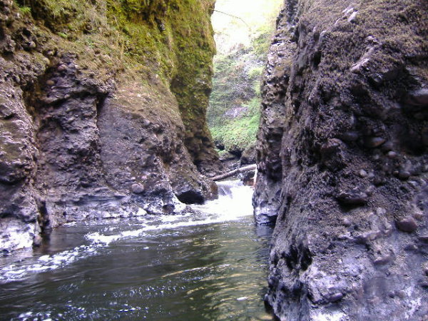 photograph of river ericht in gorge