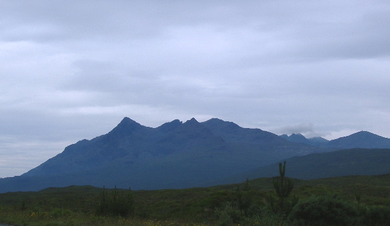  a wider view of the north end of the Cuillin ridge 