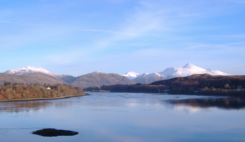  looking up Loch Etive to Ben Cruachan 