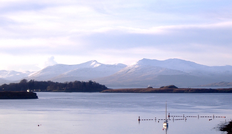  looking down Loch Etive and across to Mull 