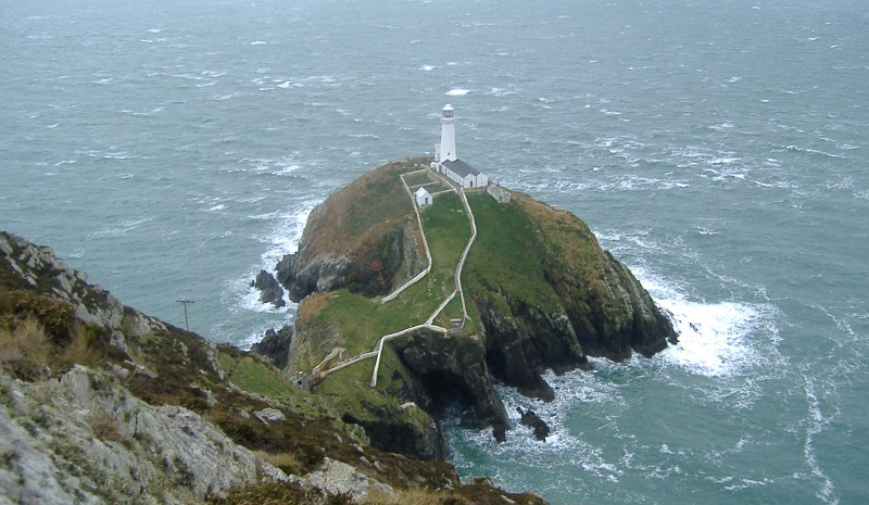  looking down on the north side of South Stack 