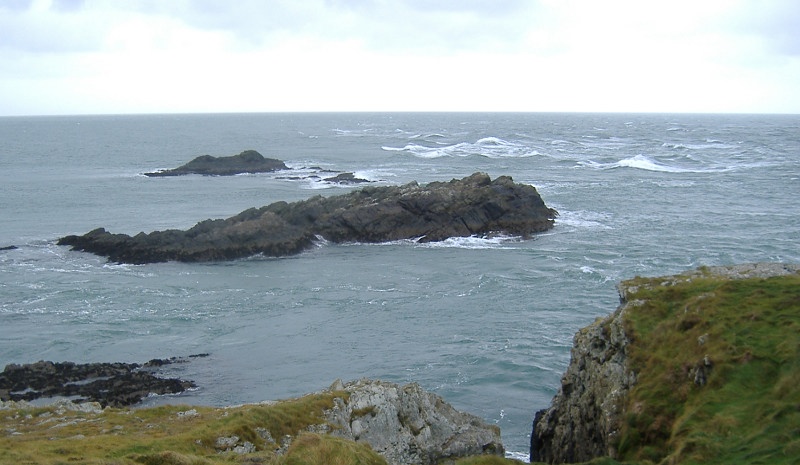  looking out to the tide races of Penrhyn Mawr 