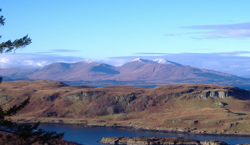  looking across to the mountains on Mull 