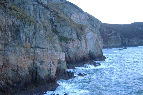 photograph of the coastline in Gogarth Bay 