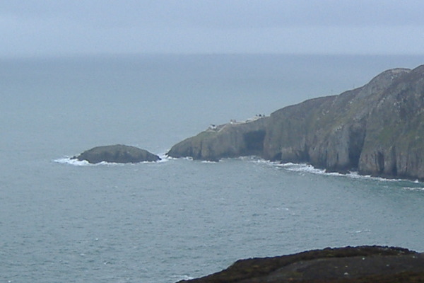 photograph looking across Gogarth Bay to North Stack 