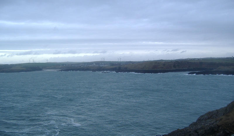  looking back into Cemaes Bay 