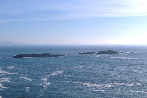 photograph looking out to Rhoscolyn beacon 