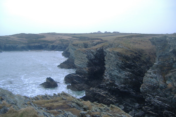 photograph looking west once out of Porth Dafarch 