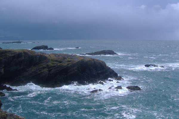 photograph of the sea around the various islands 