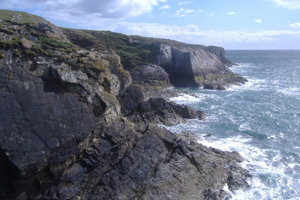 photograph looking up towards the White Arch 