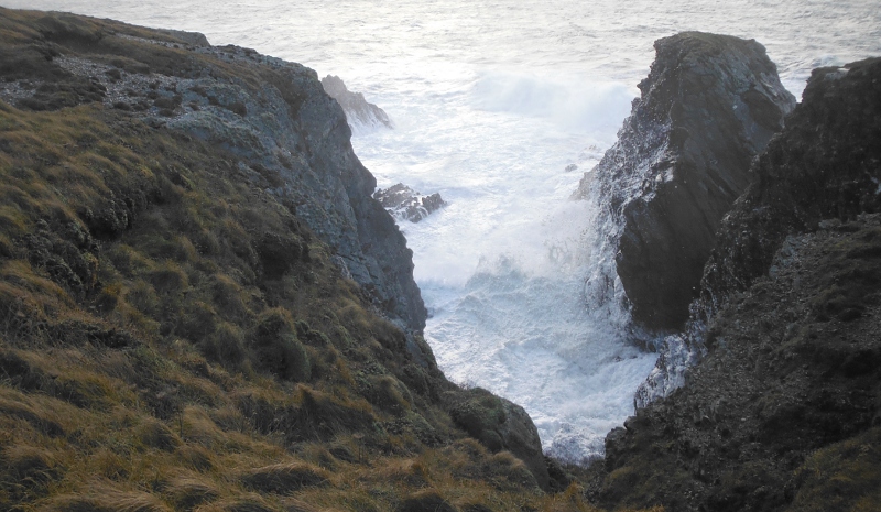  masses of foam in the gully 