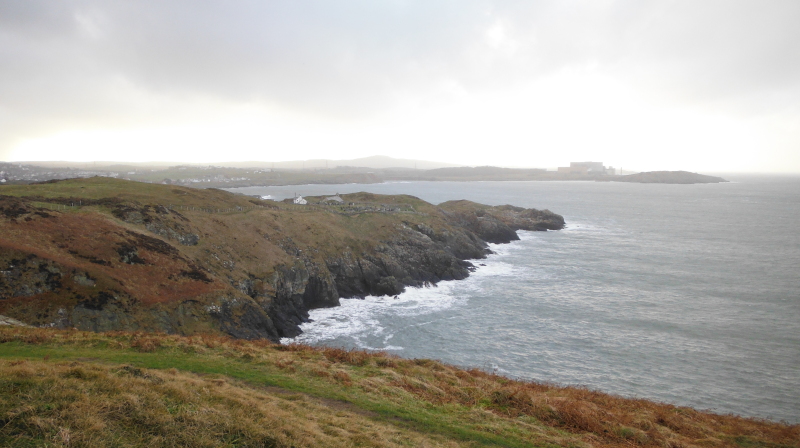 photograph looking back to Llanbadrig Head and Wylfa Head 