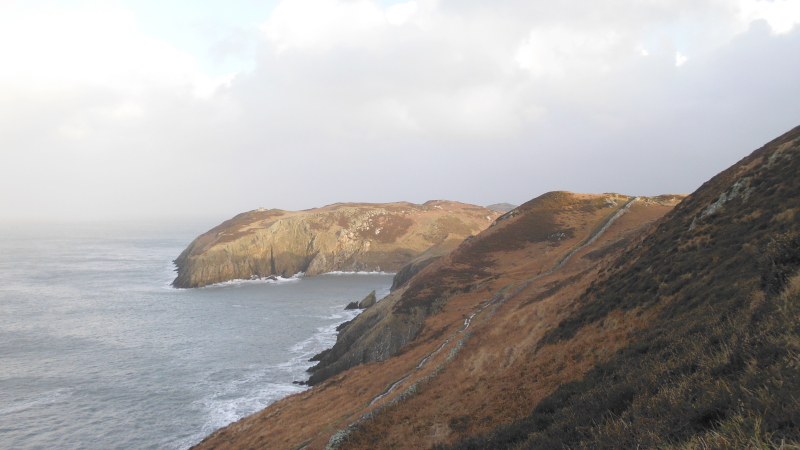 photograph looking east to Dinas Gynfor 