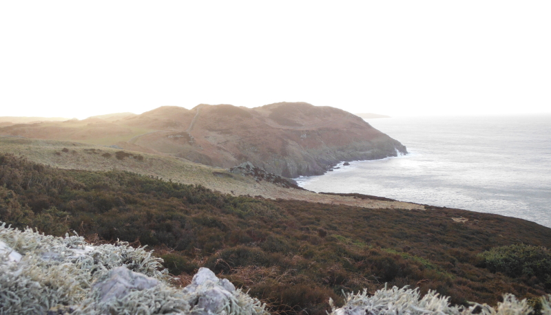 photograph looking west from Dinas Gynfor 