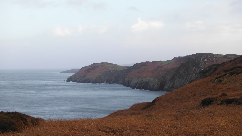 photograph looking east from Dinas Gynfor 