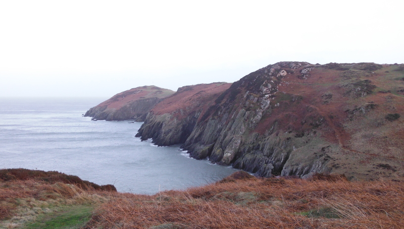 photograph looking east to Dinas Gynfor 