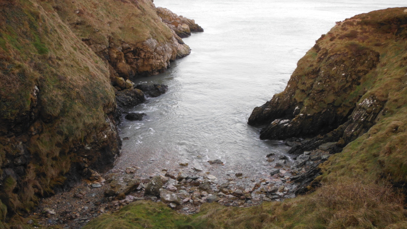 photograph looking down on Hell`s Mouth 