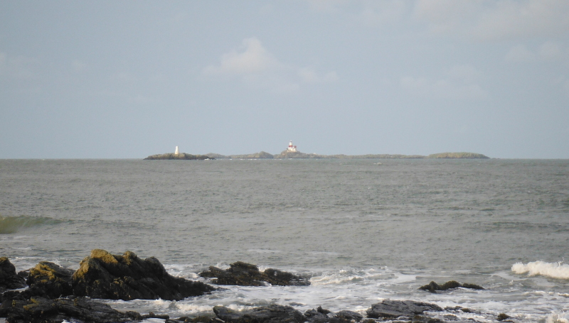 looking west out to Middle Mouse and the Skerries