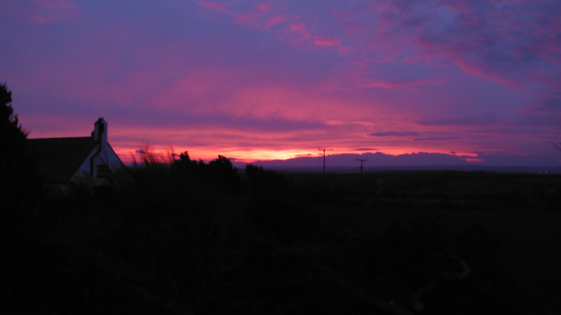 looking south to the sunrise 