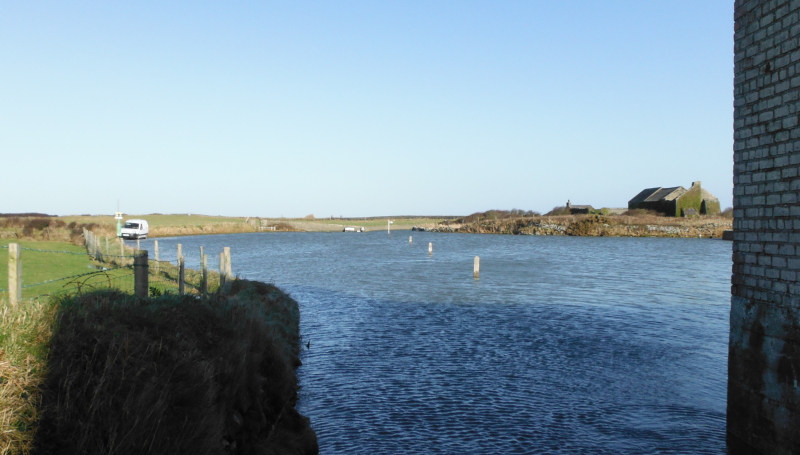 the flooded car park 