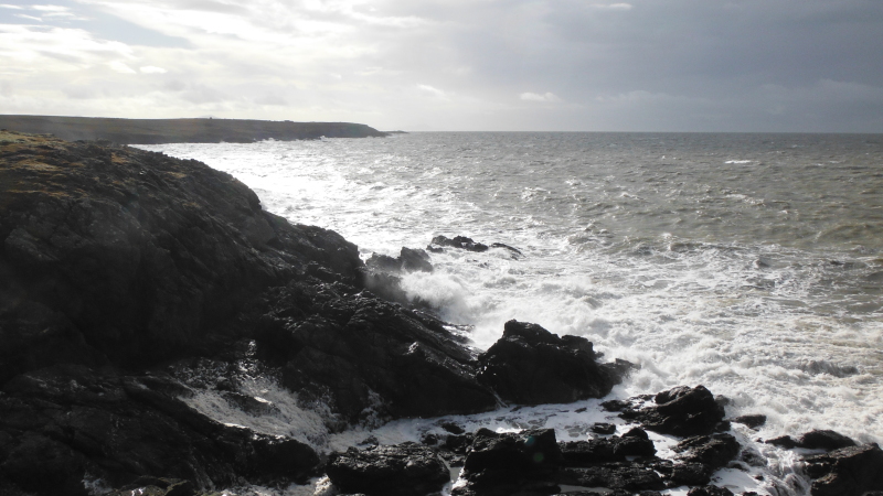 looking south across to the next headland 