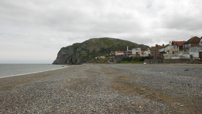  Looking along the beach towards Little Orme 