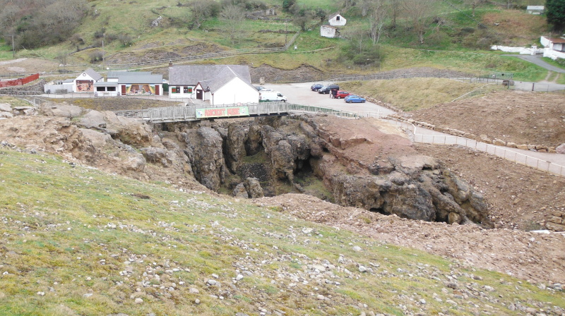  looking down on the mine 