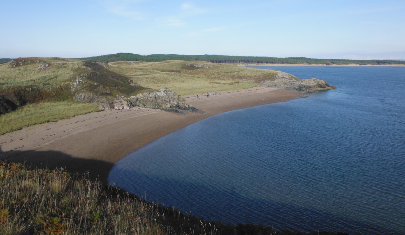  one of the beaches on Llanddwyn Island