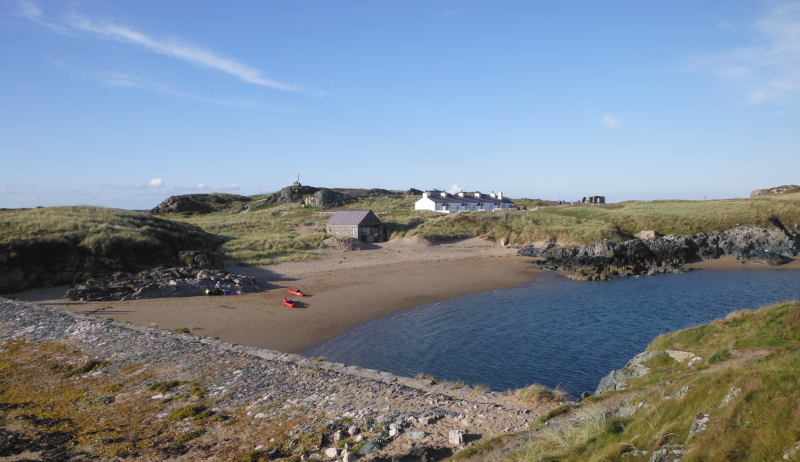  one of the beaches on Llanddwyn Island