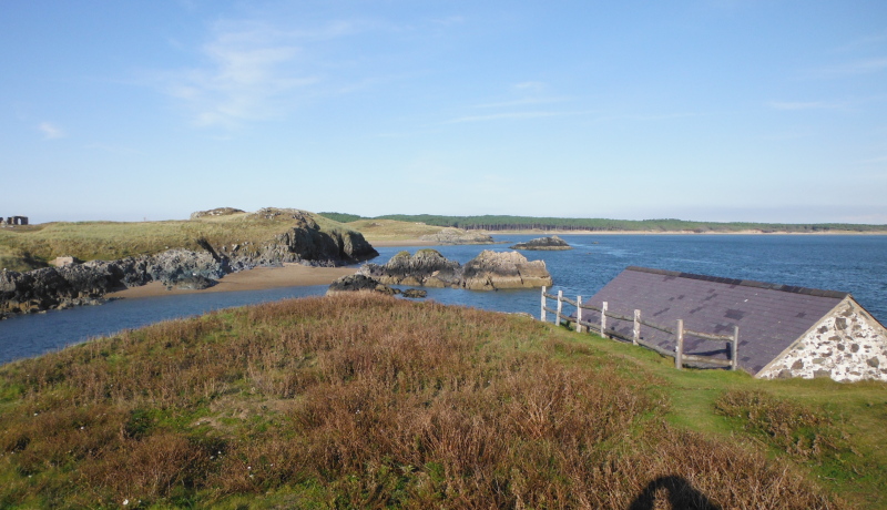  one of the beaches on Llanddwyn Island