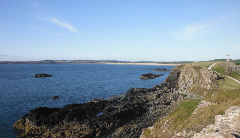  looking along the west side of Llanddwyn Island