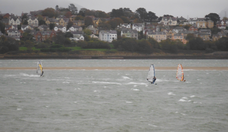  windsurfers on the Menai Straits 